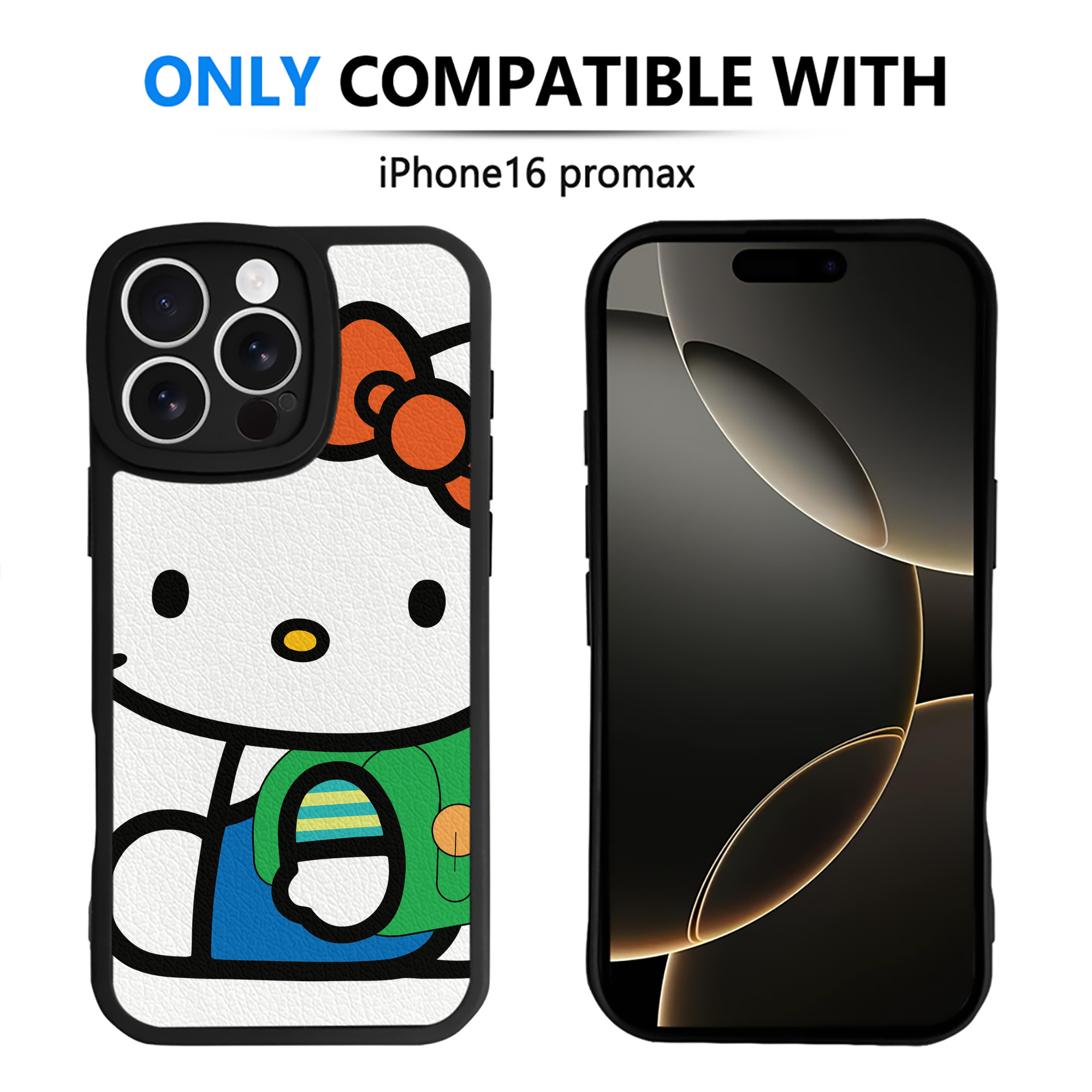 （画像用） Hello Kitty ハローキティ 【iPhone 16シリーズ対応】シリコンスマホケース（レザー調） 材質：シリコン